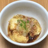 天ぷら衣で揚げ出し豆腐♪